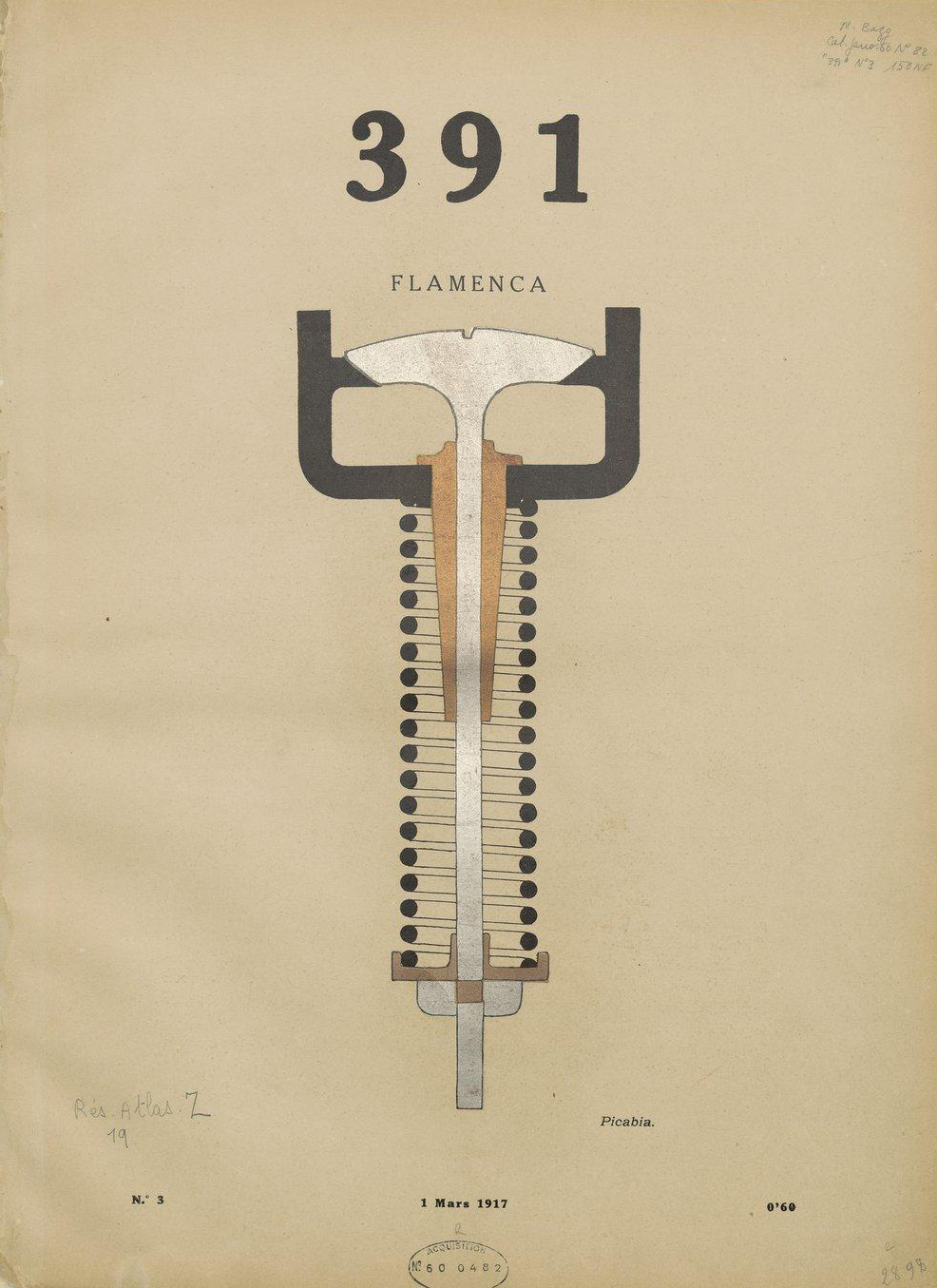 Francis Picabia, Flamenca, 391 magazine no. 3, 1917
