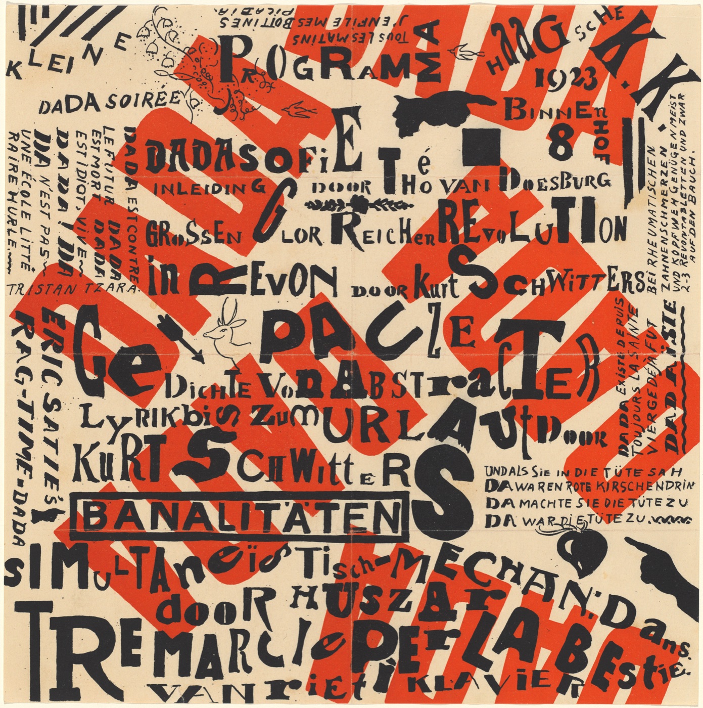 Kleine Dada Soirée, van Doesburg & Schwitters, 1922