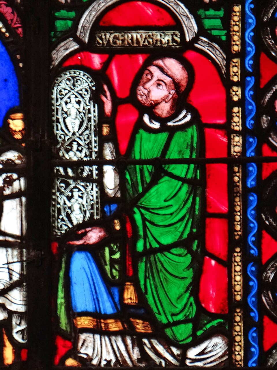 Tree of Jesse, stained glass window by Suger