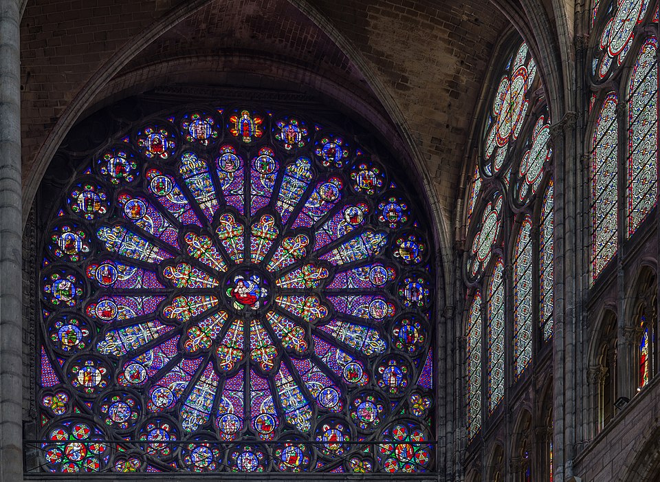 North transept rose window, Basilique Saint-Denis