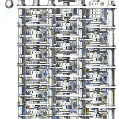 Babbage Difference Engine plate, 1853