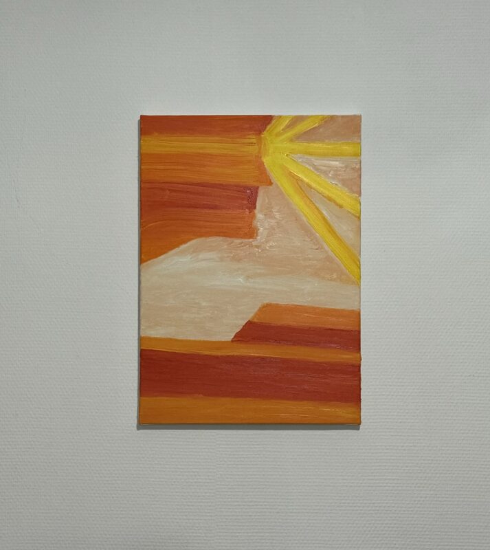 Onward oil painting